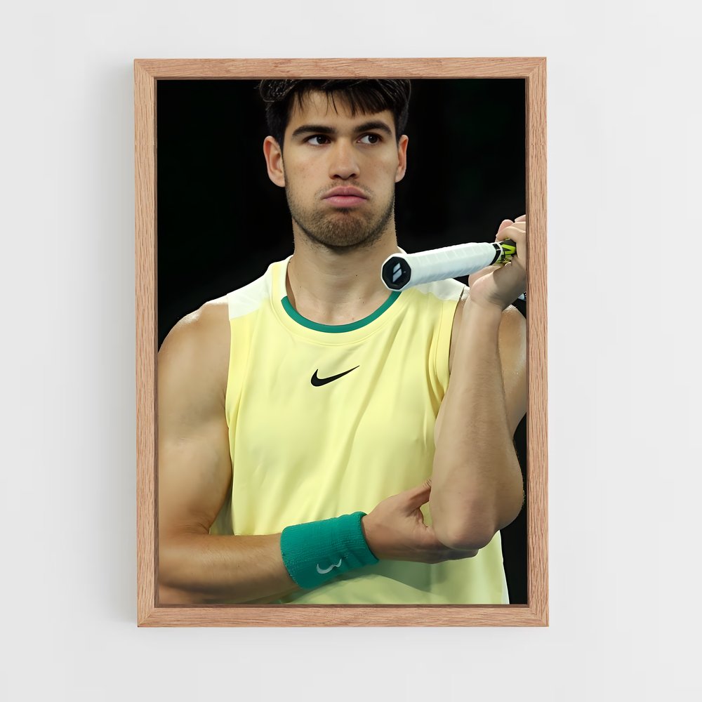 Poster Carlos alcaraz compétitivité – affiche Tennis (vue 4)